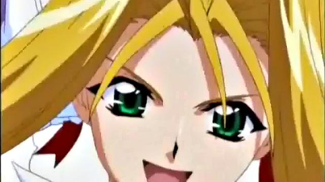 Weird anime storyline with angry busty teen slut