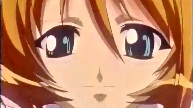 Weird anime storyline with angry busty teen slut