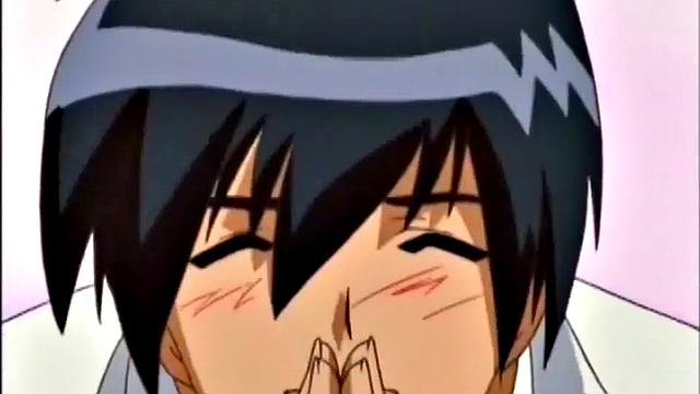 Weird anime storyline with angry busty teen slut