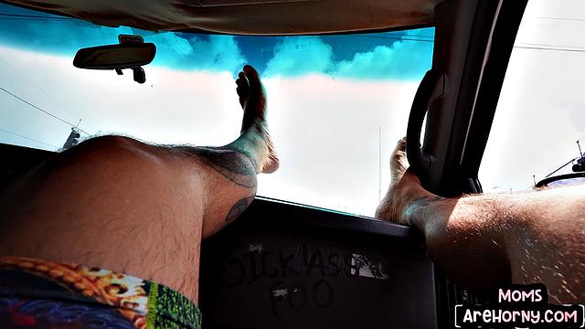 Naughty MILF sucking on BBC and getting facial