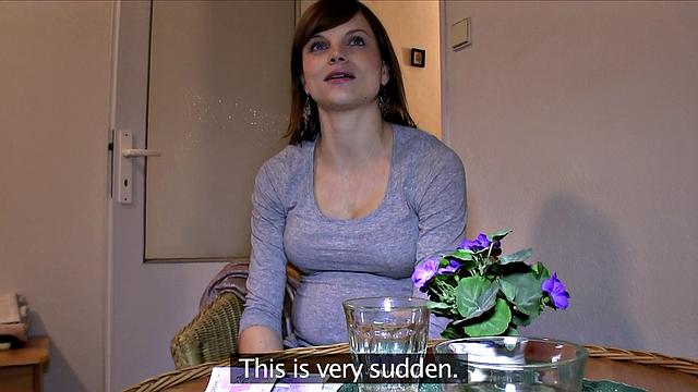 Hot Pregnant Brunette Craves Stranger's BBC in the Outdoors