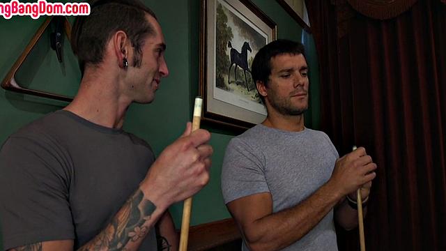 BDSM gangbanged Ebony sub fucked in bukkake lesson