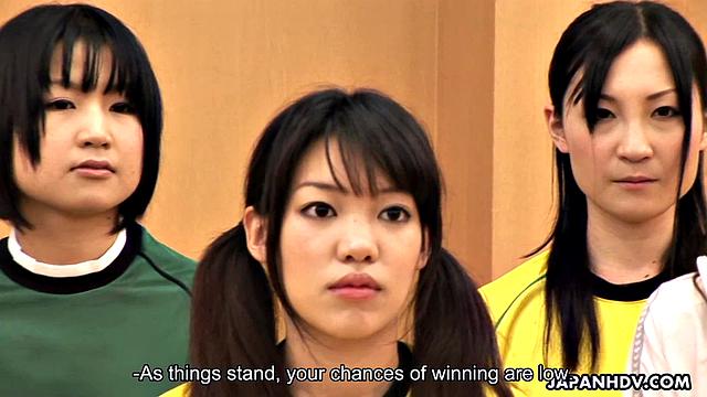 Amazing group sex with Japanese soccer players