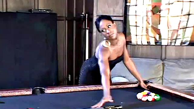 Ebony blasted from behind in doggystyle