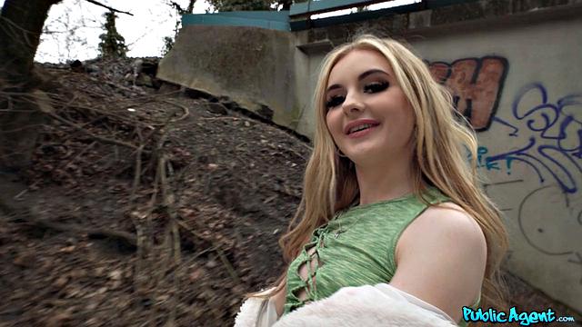 Blonde Brit Banged in Public