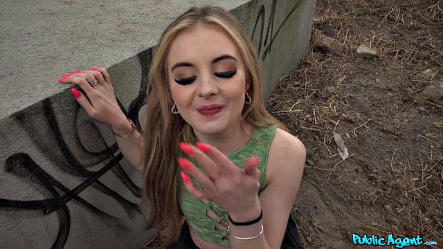 Blonde Brit Banged in Public