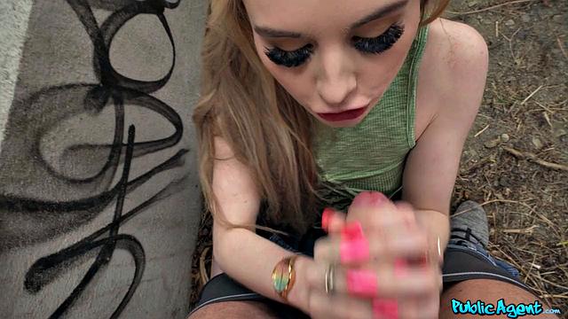 Blonde Brit Banged in Public