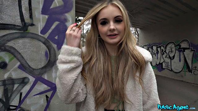 Blonde Brit Banged in Public