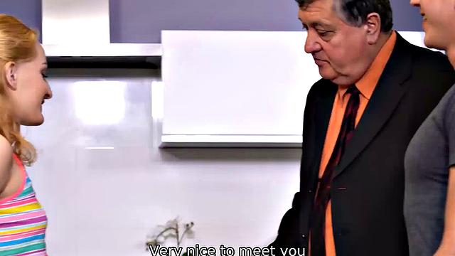 DADDY4K. Man for money has unforgettable sex with son's girlfriend