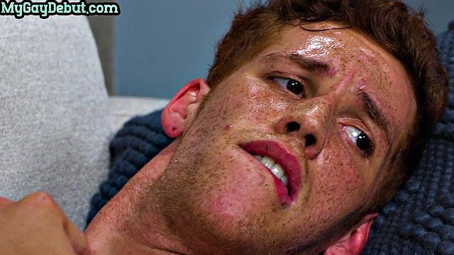 Amateur stud solo masturbating