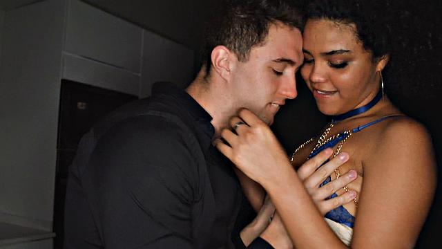 Horny Selva dreamed breakfast but was torn up in the kitchen - XXX!