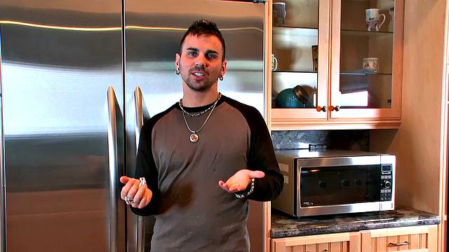 Brunette with massive tits takes on multiple cocks in reverse cowgirl & cowgirl positions