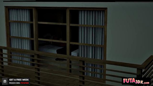 Futa3dX - Threesome With Big Busty Babes