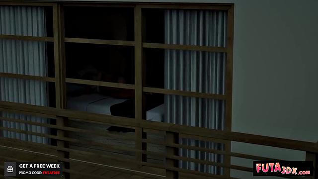 Futa3dX - Threesome With Big Busty Babes