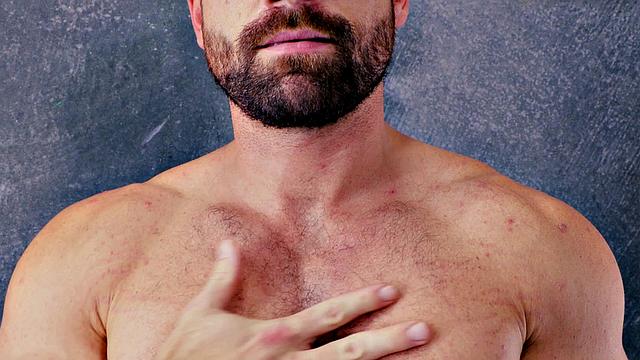 Blue-eyed Hunk Has Hole Smashed By Tatted Cock