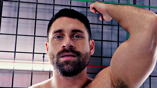 Blue-eyed Hunk Has Hole Smashed By Tatted Cock