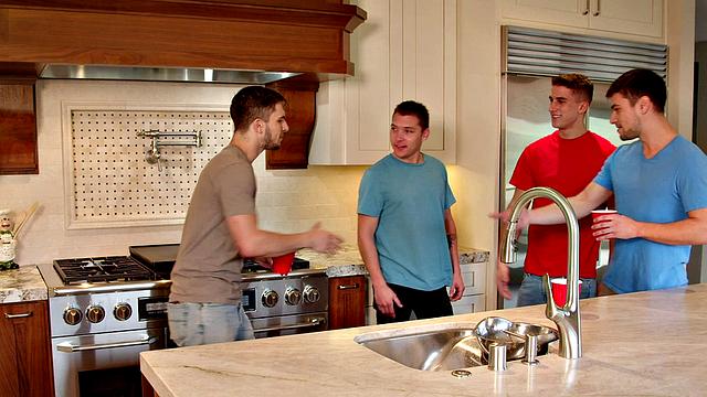 Blue-eyed Hunk Has Hole Smashed By Tatted Cock