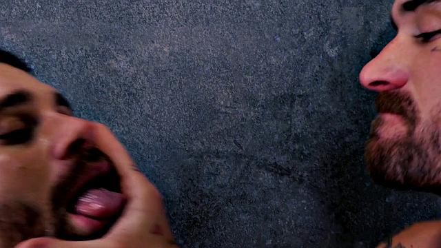 Blue-eyed Hunk Has Hole Smashed By Tatted Cock