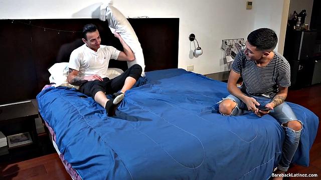 Слай и Диего устраивают жесткий гей-секс, страсть зашкаливает.