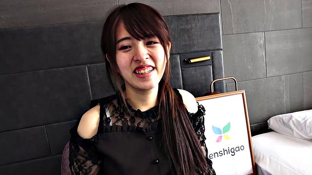 Mao Haneda is a pregnant twenty-year-old with huge nipples to suck