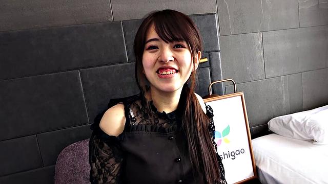 Mao Haneda is a pregnant twenty-year-old with huge nipples to suck