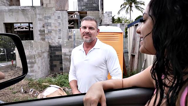 Picked up straight DILF fucks jock in public outdoors