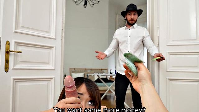 японская брюнетка соблазняет в pov и берет инициативу