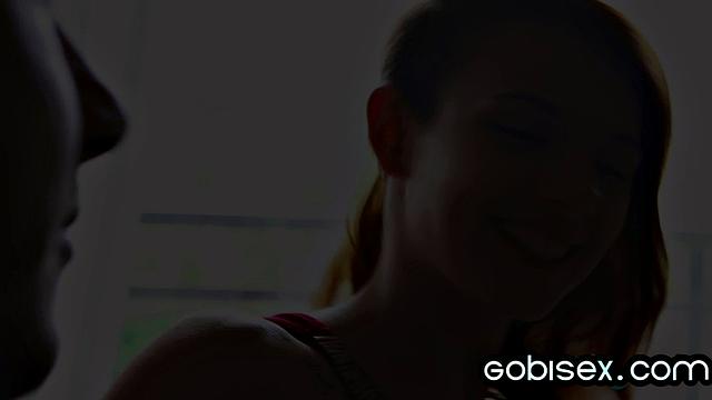 Petite babe banging bisex guys