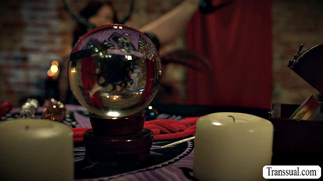 Summoning two TS goddesses for a threesome
