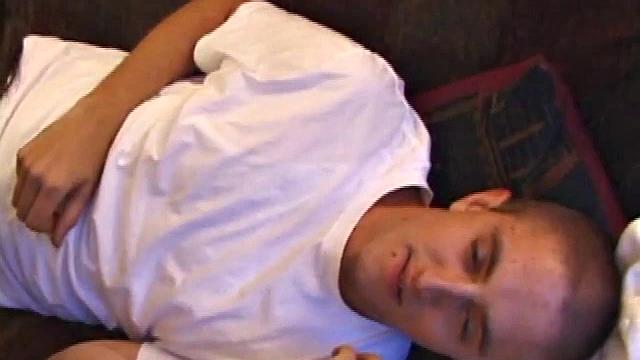 While watching a porn video, Matthew Matters works up a stiff one and Rod Filler goes down on the monster. In return, Matthew swallows Ro's hard cock and a face fucking exchange follows.