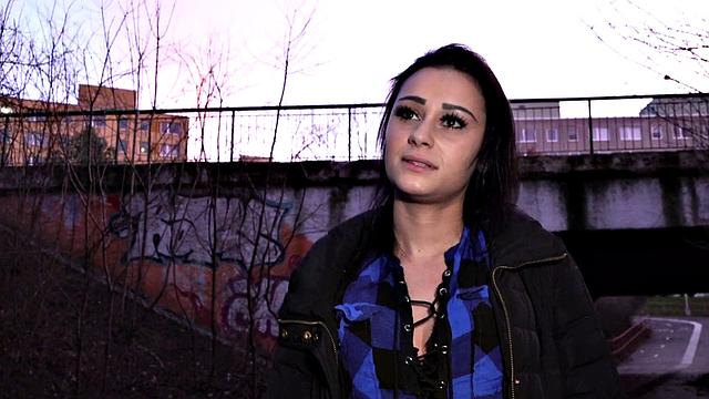 POV babe rides cock 4 money after casting