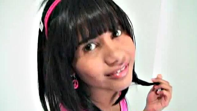 Tobie fingering her sweet petite pussy