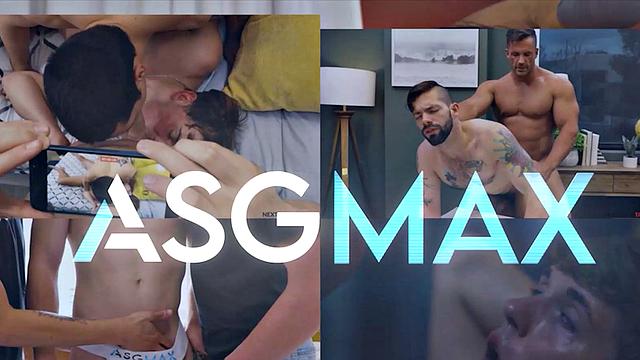 смотри, как татуированный спортсмен получает по полной от парня с большим хуем