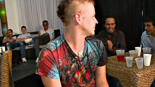 Partying amateurs with strippers