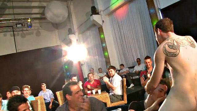 Partying amateurs with strippers