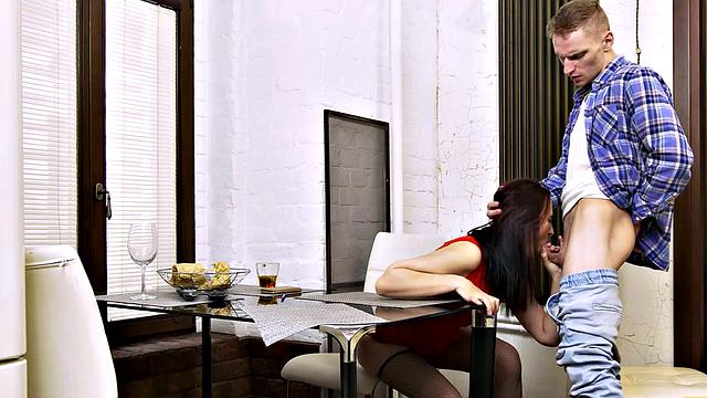 TUTOR4K. Confrontation between boy and tutor leads to hot quickie