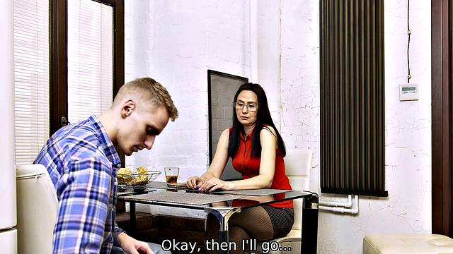 TUTOR4K. Confrontation between boy and tutor leads to hot quickie