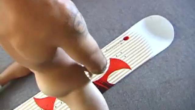 Snowboarder Jock Jerks Off