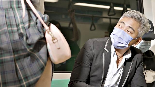 Yuli Gets Fucked By An Invisible Man On Train