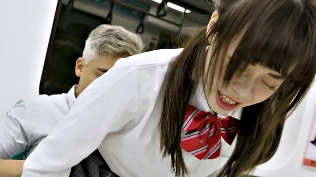 Yuli Gets Fucked By An Invisible Man On Train