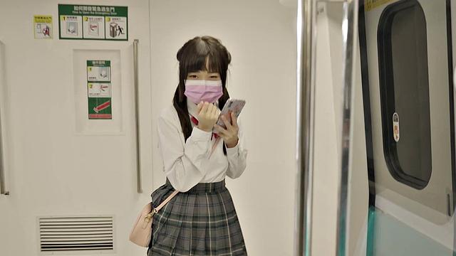 Yuli Gets Fucked By An Invisible Man On Train