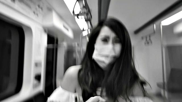 Yuli Gets Fucked By An Invisible Man On Train