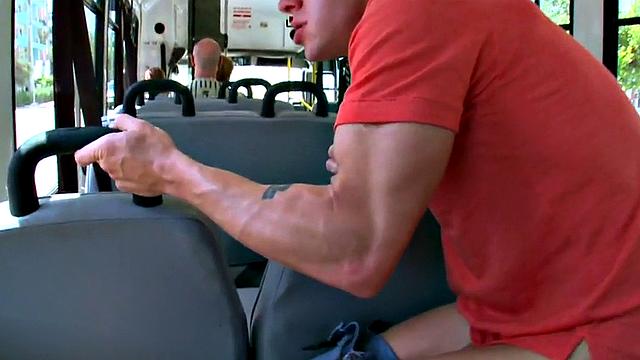 Nubian picked up thug fucks white gay in bus