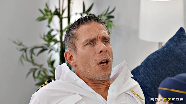 Flight Attendant Gets a Threesome Layover