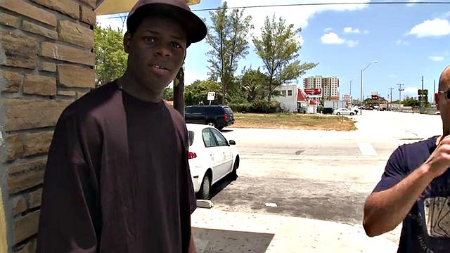 Publicly Fucked Nubian Thug Used Outdoors by White Top for Money