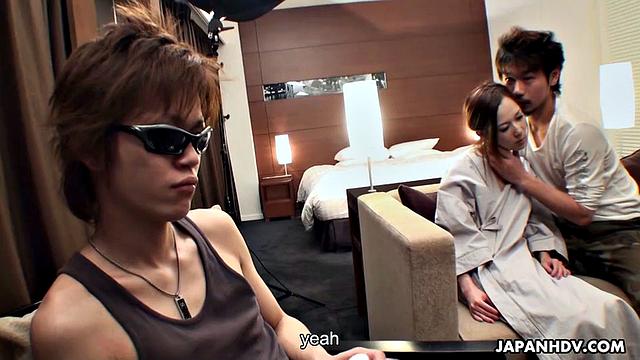 Miki fucked in front of for the money