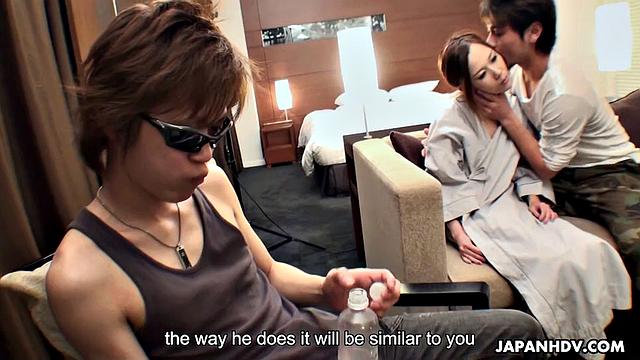 Miki fucked in front of for the money