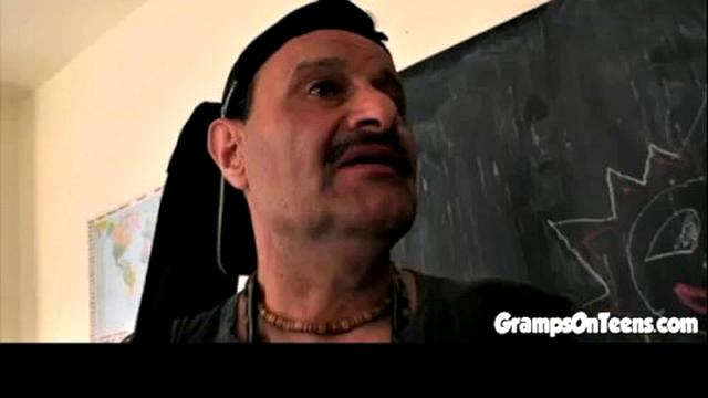 Teen banged by old grandpa