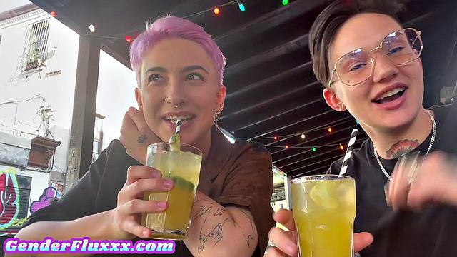 Real trans amateur fucks GF