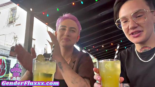 Real trans amateur fucks GF